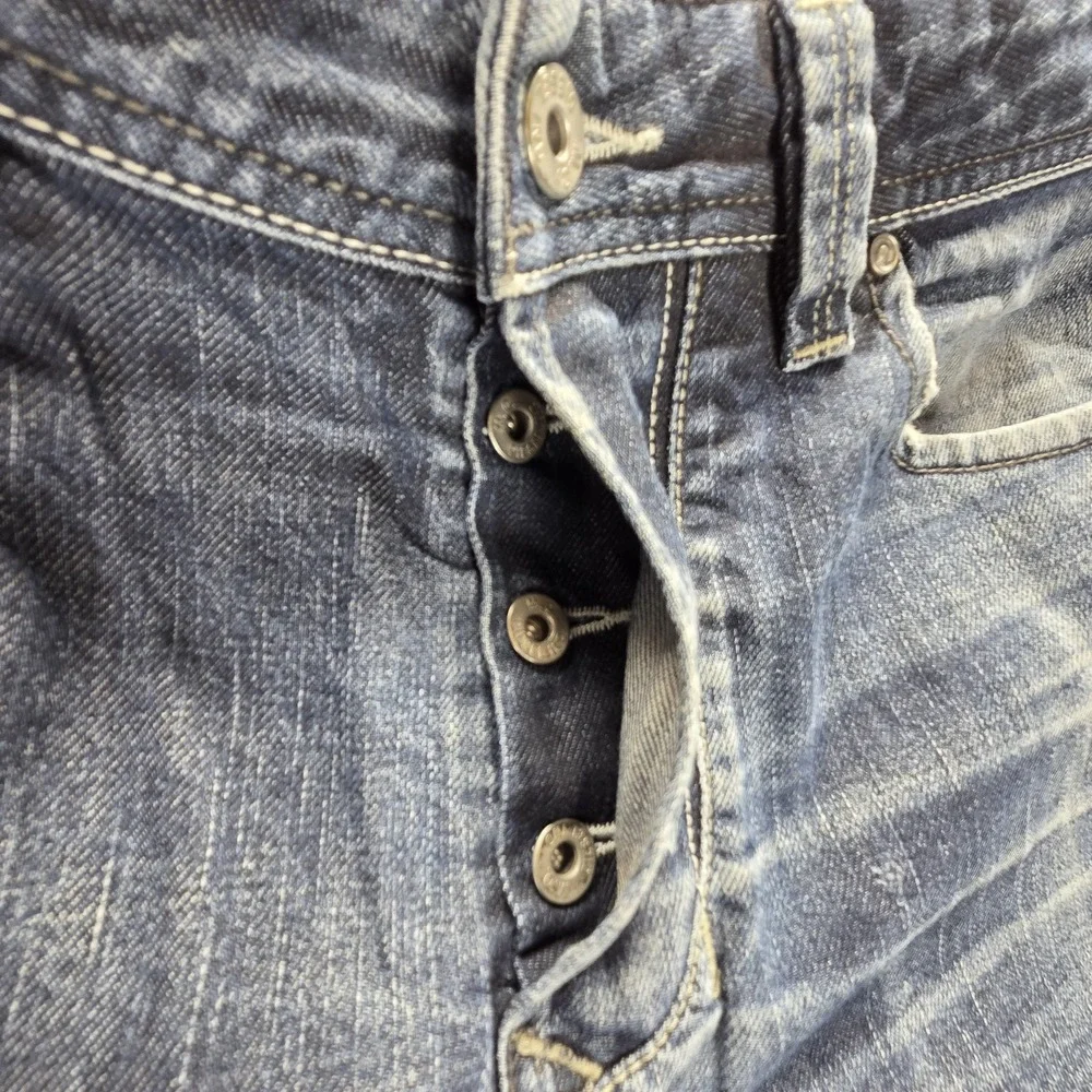 Diesel Jeans Mens 31x32 Blue Larkee Regular Straight Button Fly Dark Wash 0088Z